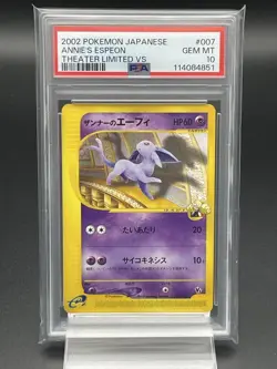 Pokemon Card Zanna’s Espeon PSA10 Gem Mint Japanese e-Series - Image 1