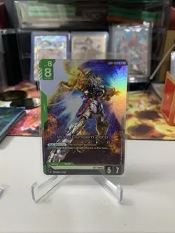 Wing Gundam Zero GD01-024 Newtype Rising Gundam Card Game TCG - NM LR Foil - Image 1