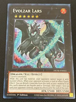 Evolzar Lars DUNE-EN043 1st Edition Secret Rare Near Mint Yu-Gi-Oh! NM - Image 1