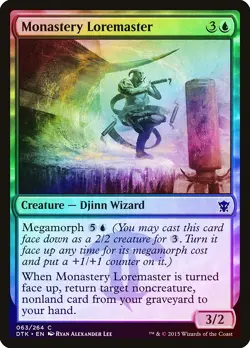 Monastery Loremaster FOIL Dragons of Tarkir NM Blue Common MAGIC CARD ABUGames - Image 1