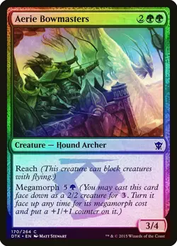 Aerie Bowmasters FOIL Dragons of Tarkir NM Green Common MAGIC CARD ABUGames - Image 1