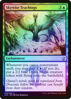 Skywise Teachings FOIL Dragons of Tarkir NM Blue Uncommon MAGIC CARD ABUGames - Image 1