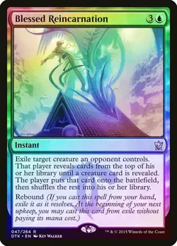 Blessed Reincarnation FOIL Dragons of Tarkir NM Blue Rare MAGIC CARD ABUGames - Image 1