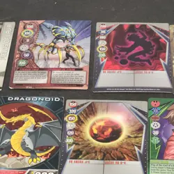 Bakugan Battle Brawlers Magnetic Metal Card Lot - 9 Cards- 2009 Mixed Lot - Image 3
