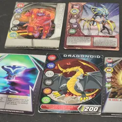 Bakugan Battle Brawlers Magnetic Metal Card Lot - 9 Cards- 2009 Mixed Lot - Image 5
