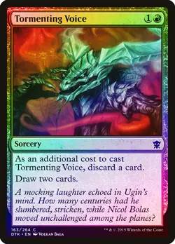 Tormenting Voice FOIL Dragons of Tarkir NM Red Common MAGIC MTG CARD ABUGames - Image 1