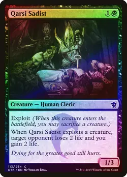 Qarsi Sadist FOIL Dragons of Tarkir NM Black Common MAGIC MTG CARD ABUGames - Image 1