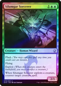 Silumgar Sorcerer FOIL Dragons of Tarkir NM Blue Uncommon MAGIC CARD ABUGames - Image 1