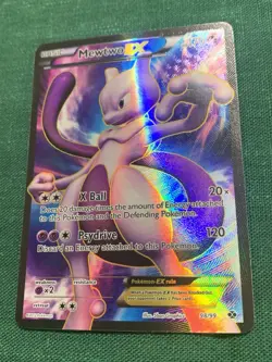 Pokemon Mewtwo-EX 98/99 Next Destinies EX Full Art Ultra Rare Holo 170 HP Card - Image 1