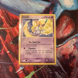 Pokemon TCG Jirachi Black Star Promos Card NM/LP 2004 Wish Maker DVD Release - Image 1
