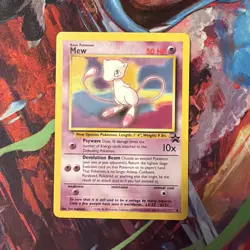 Pokemon Mew TCG 2000 Black Star Promo 8 Regular Vintage LP Card - Image 1