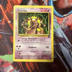 Pokemon Mewtwo TCG Black Star Promos 14 Vintage WOTC LP 1999 Pokemon Card - Image 1