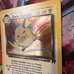Pokemon Dark Raichu Holo TCG Card 83/82 Secret Rare, Mint Condition - Image 4