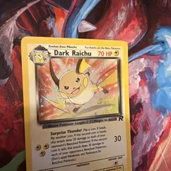Pokemon Dark Raichu Holo TCG Card 83/82 Secret Rare, Mint Condition - Image 5