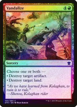 Vandalize FOIL Dragons of Tarkir NM Red Common MAGIC GATHERING CARD ABUGames - Image 1