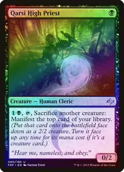 Qarsi High Priest FOIL Fate Reforged NM Black Uncommon MAGIC MTG CARD ABUGames - Image 1