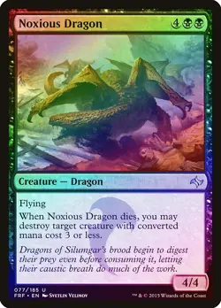 Noxious Dragon FOIL Fate Reforged NM Black Uncommon MAGIC MTG CARD ABUGames - Image 1