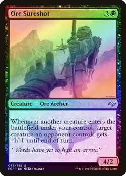 Orc Sureshot FOIL Fate Reforged NM Black Uncommon MAGIC MTG CARD ABUGames - Image 1