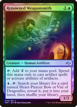 Renowned Weaponsmith FOIL Fate Reforged NM Blue Uncommon MAGIC CARD ABUGames - Image 1