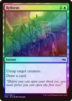 Refocus FOIL Fate Reforged NM Blue Common MAGIC THE GATHERING CARD ABUGames - Image 1