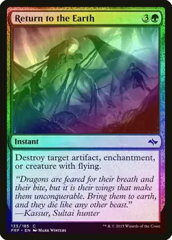 Return to the Earth FOIL Fate Reforged NM Green Common MAGIC MTG CARD ABUGames - Image 1