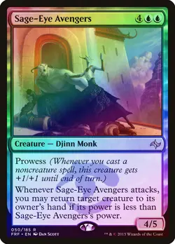 Sage-Eye Avengers FOIL Fate Reforged NM Blue Rare MAGIC MTG CARD ABUGames - Image 1