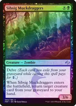 Sibsig Muckdraggers FOIL Fate Reforged NM Black Uncommon MAGIC CARD ABUGames - Image 1