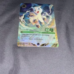 Pegasus - Gift for Hercules Disney Lorcana Foil DLC Challenge Promo Card Holo - Image 2