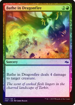 Bathe in Dragonfire FOIL Fate Reforged NM Red Common MAGIC MTG CARD ABUGames - Image 1
