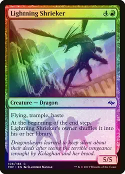Lightning Shrieker FOIL Fate Reforged NM Red Common MAGIC MTG CARD ABUGames - Image 1