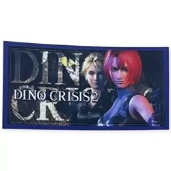 Sony PlayStation 1 PS1 Dino Crisis 2 Horror Vintage VTG Memory Card Sticker - Image 1