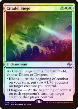 Citadel Siege FOIL Fate Reforged NM White Rare MAGIC GATHERING CARD ABUGames - Image 1