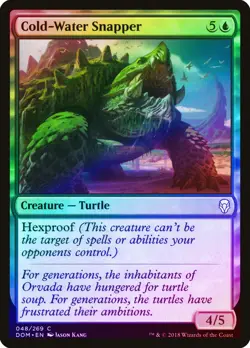 Cold-Water Snapper FOIL Dominaria NM Blue Common MAGIC GATHERING CARD ABUGames - Image 1