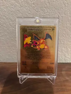 Charizard Gold Metal Foil Exclusive Pokemon TCG Collectible Card - Image 1