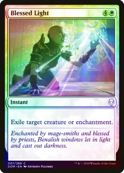 Blessed Light FOIL Dominaria NM White Common MAGIC THE GATHERING CARD ABUGames - Image 1