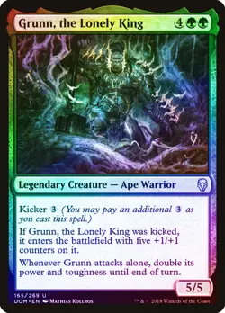 Grunn, the Lonely King FOIL Dominaria NM Green Uncommon MAGIC CARD ABUGames - Image 1