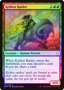 Keldon Raider FOIL Dominaria NM Red Common MAGIC THE GATHERING CARD ABUGames - Image 1