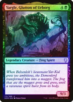 Yargle, Glutton of Urborg FOIL Dominaria NM Black Uncommon MAGIC CARD ABUGames - Image 1