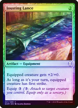 Jousting Lance FOIL Dominaria NM Artifact Common MAGIC GATHERING CARD ABUGames - Image 1