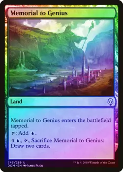 Memorial to Genius FOIL Dominaria NM Land Uncommon MAGIC MTG CARD ABUGames - Image 1