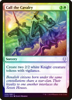 Call the Cavalry FOIL Dominaria NM White Common MAGIC GATHERING CARD ABUGames - Image 1