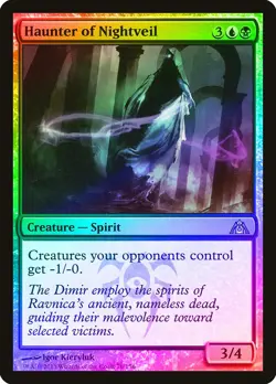 Haunter of Nightveil FOIL Dragon's Maze NM Blue Black Uncommon CARD ABUGames - Image 1