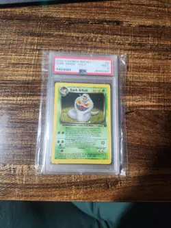 Pokemon TCG Team Rockets Dark Arbok Holo Card 2/82 PSA 9 - Image 1