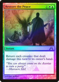 Restore the Peace FOIL Dragon's Maze NM White Blue Uncommon MTG CARD ABUGames - Image 1