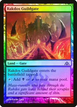 Rakdos Guildgate FOIL Dragon's Maze NM Land Common MAGIC MTG CARD ABUGames - Image 1