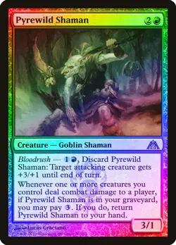 Pyrewild Shaman FOIL Dragon's Maze NM Red Rare MAGIC GATHERING CARD ABUGames - Image 1