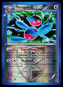 Pokemon Card - Porygon-Z Plasma Blast 74/101 Holo Rare Reverse Holo - Image 1