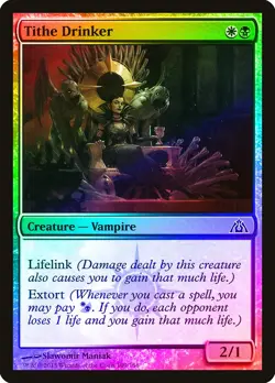 Tithe Drinker FOIL Dragon's Maze PLD White Black Common MAGIC CARD ABUGames - Image 1