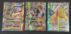 Mega EX XY Lot Houndoom 154/162 Dragonite 108 Lucario 55a/111 Pokemon Card TCG - Image 1