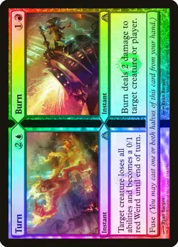 Turn and Burn FOIL Dragon's Maze NM Blue Red Uncommon MAGIC MTG CARD ABUGames - Image 1